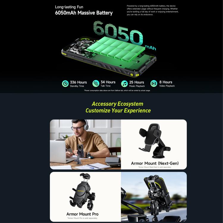 Ulefone Armor X31, 6GB+128GB, Night Vision, IP68/IP69K Rugged Phone, 6.56 inch Android 14 MediaTek Helio G91 Octa Core, Network: 4G, NFC, OTG