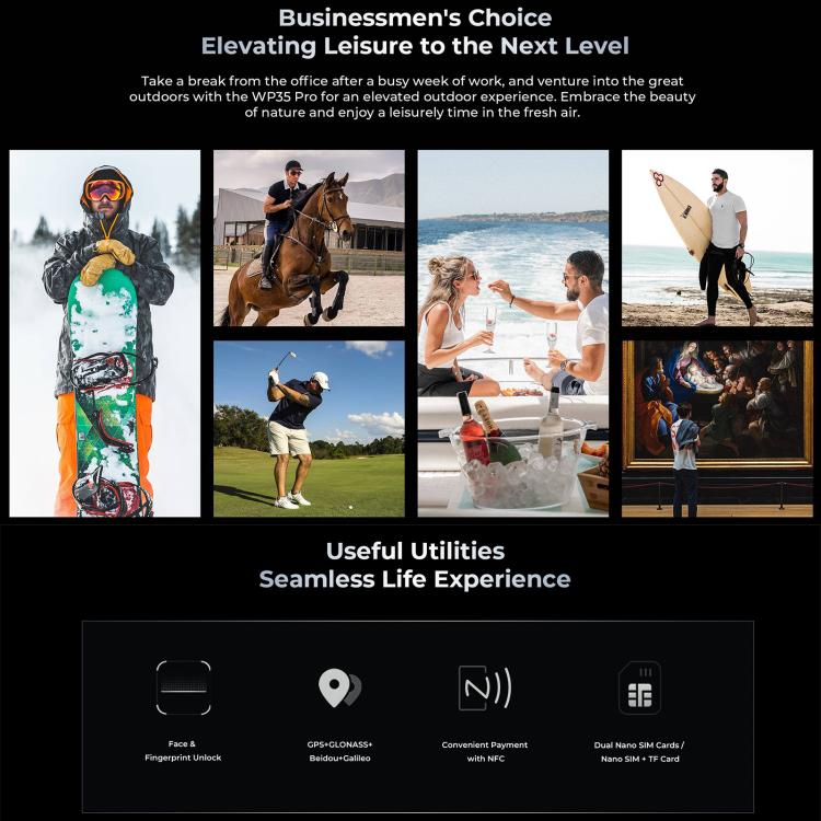 Oukitel WP35 Pro 5G Rugged Phone, 12GB+512GB, 6.6 inch MediaTek Dimensity 6300 Octa Core, NFC, OTG, Network: 5G