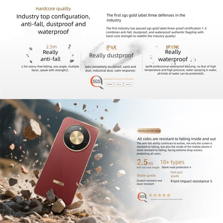 Honor X70, 12GB+512GB, Screen Fingerprint, 6.79 inch MagicOS 9.0 Snapdragon 6 Gen 4 Octa Core, Network: 5G, OTG, NFC, Support Google Play